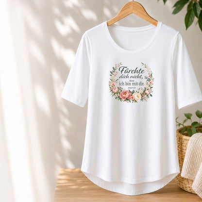 Jesaja 41,10 - Fürchte dich nicht - Floral | Ladies Comfort Shirt