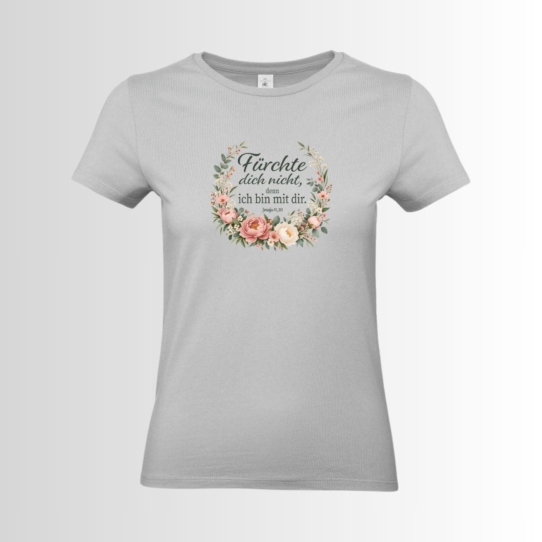 Jesaja 41,10 - Fürchte dich nicht - Floral | Ladies Premium Shirt