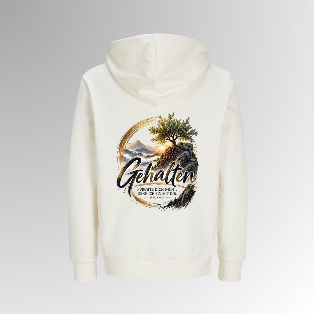 Jesaja 41,10 - Fürchte dich nicht - Gehalten | Bio-Superflausch-Hoodie