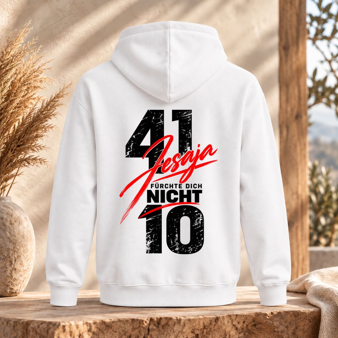 Jesaja 41,10 - Fürchte dich nicht | Bio-Superflausch-Hoodie