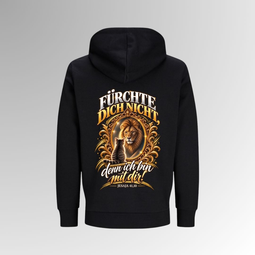 Jesaja 41,10 - Fürchte dich nicht - Löwe | Bio-Superflausch-Hoodie