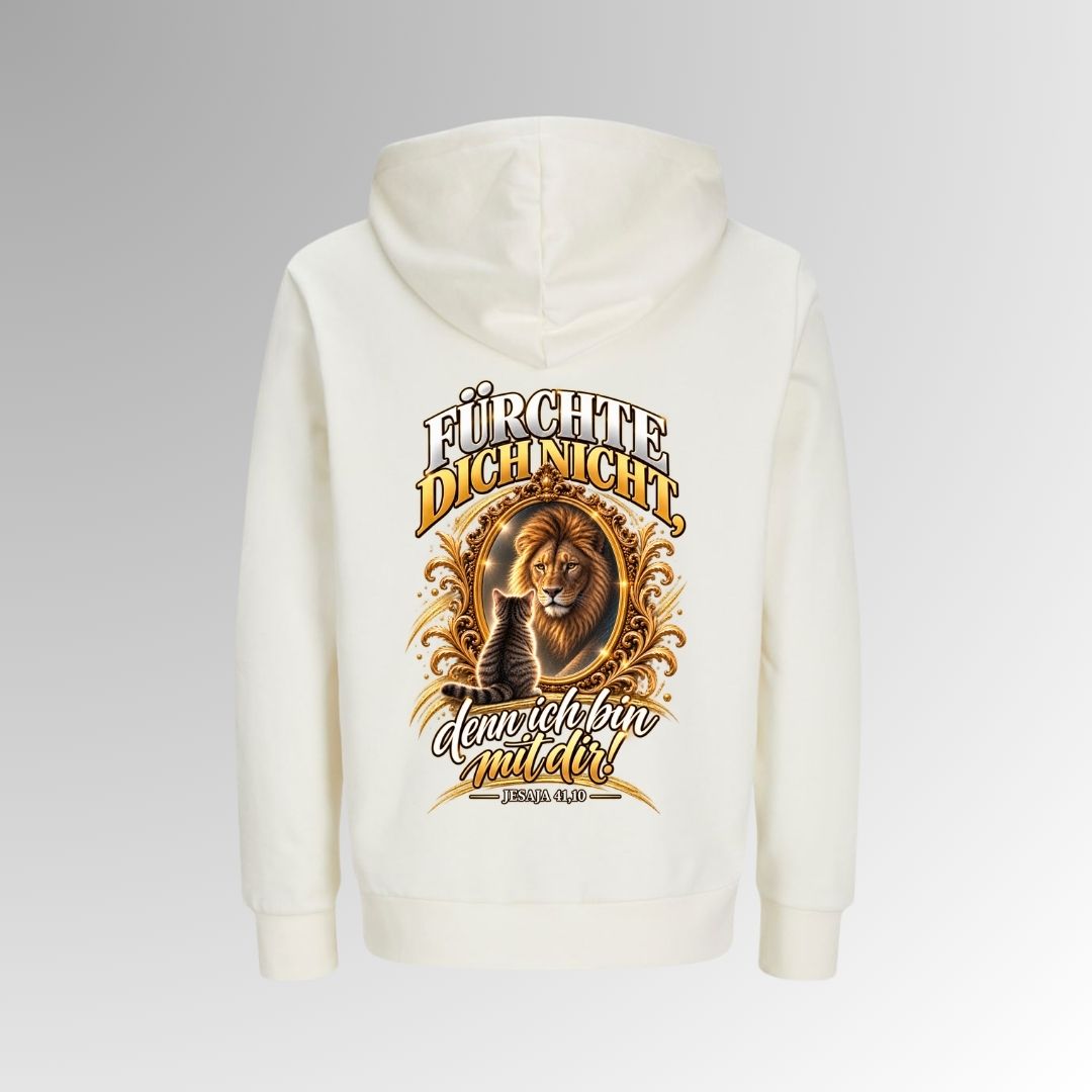 Jesaja 41,10 - Fürchte dich nicht - Löwe | Bio-Superflausch-Hoodie