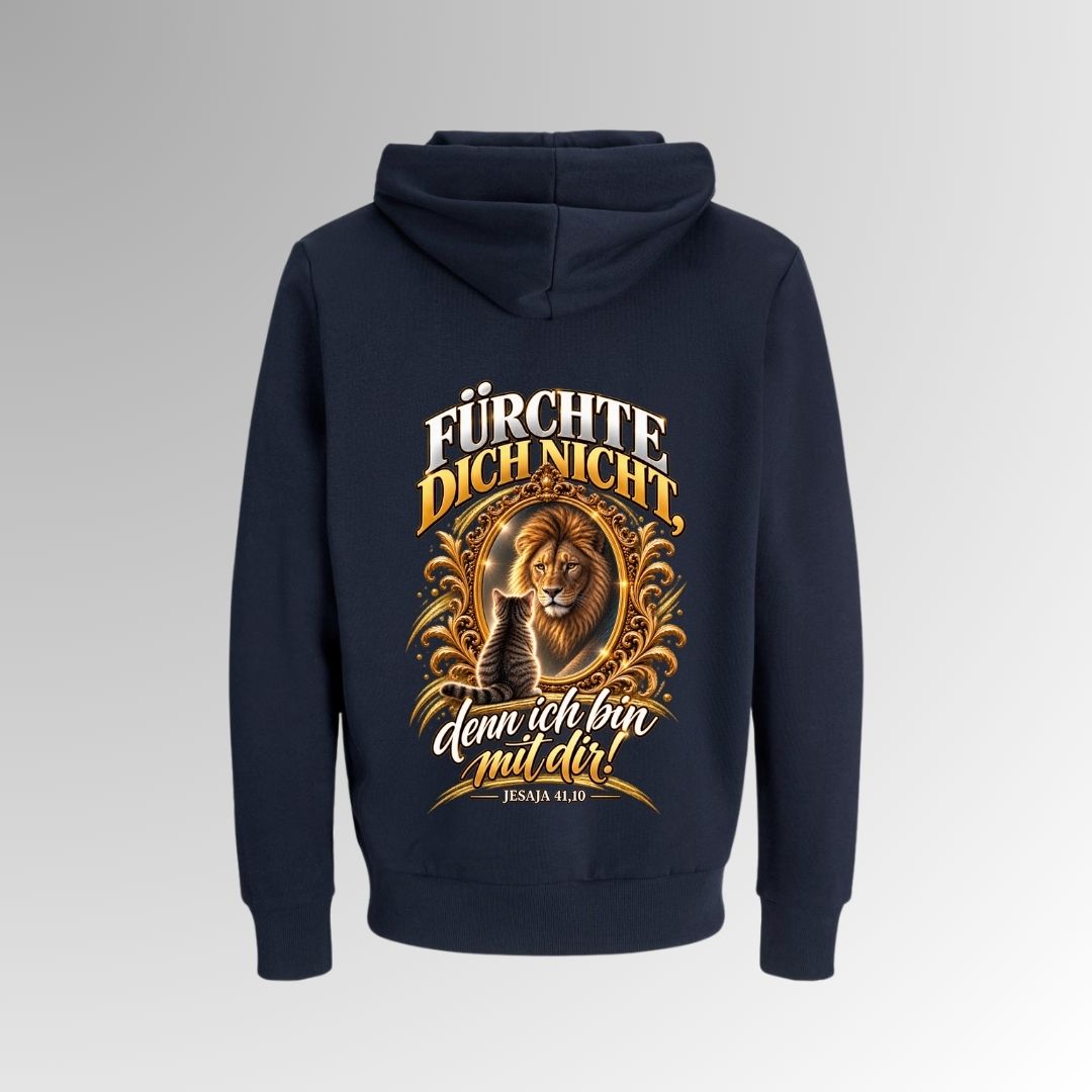 Jesaja 41,10 - Fürchte dich nicht - Löwe | Bio-Superflausch-Hoodie