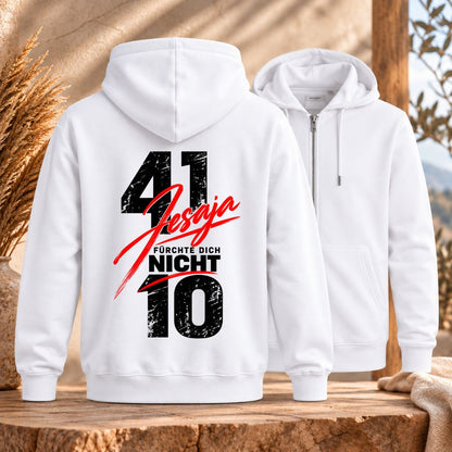 Jesaja 41,10 - Fürchte dich nicht | Bio-Superflausch-Zipper