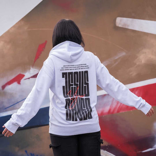 Apg 4,12 - JESUS SAVES You - Rückenprint - Superflausch-Hoodie