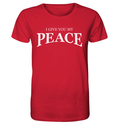 Joh 14,27 - PEACE - Organic Shirt