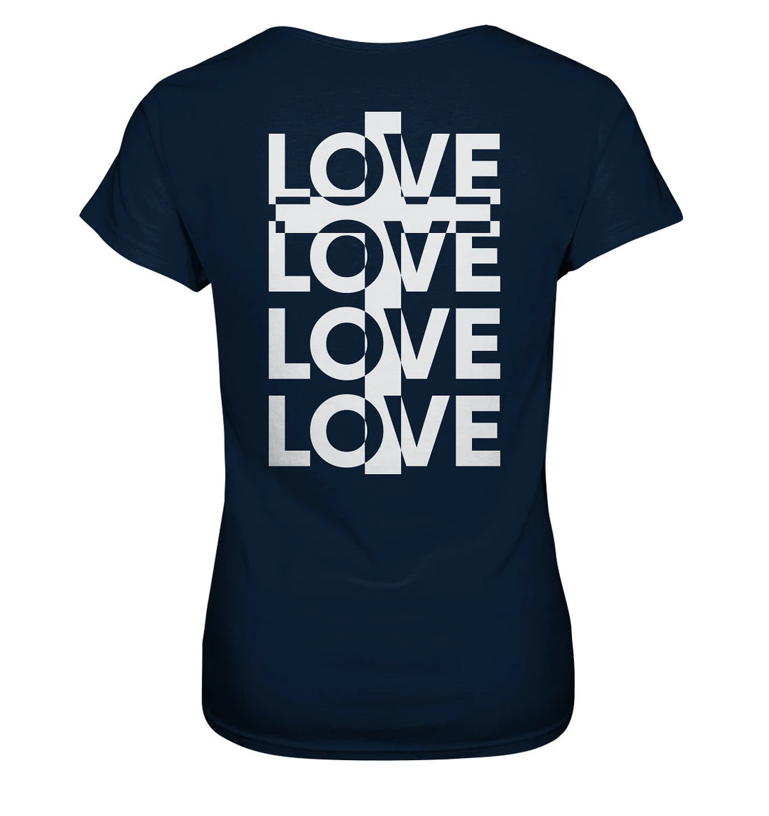 Joh 15,13 - LOVE - Kreuz - Rückenprint - Ladies Premium Shirt