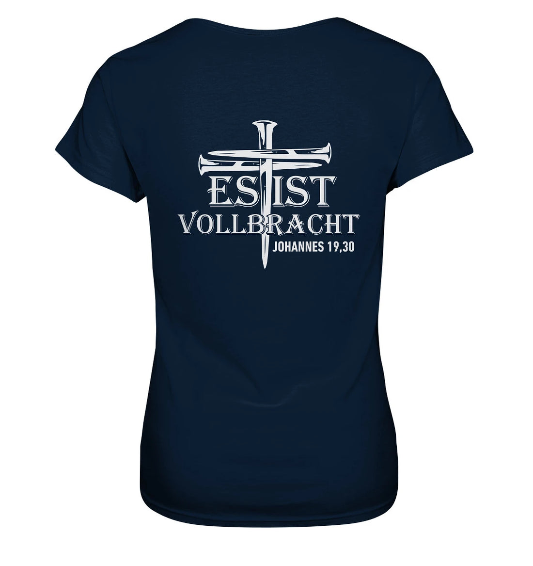 Joh 19,30 - Es ist vollbracht! - Rückenprint - Ladies Premium Shirt