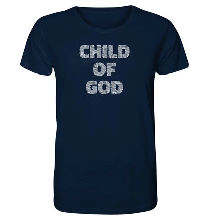 Joh 1,12 / Gal 3,26 - Child of God - Fingerprint weiß - Organic Shirt