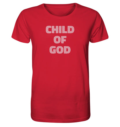 Joh 1,12 / Gal 3,26 - Child of God - Fingerprint weiß - Organic Shirt
