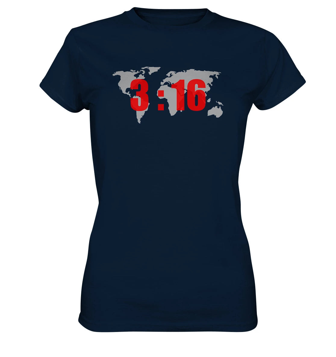 Joh 3,16 - World - FP - Ladies Premium Shirt