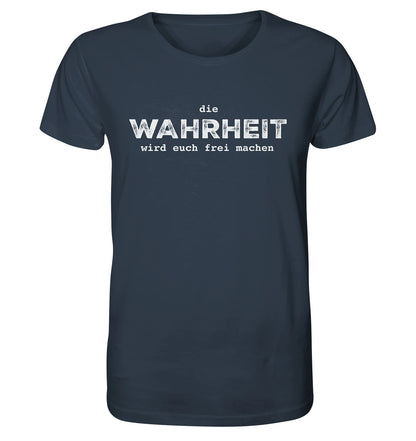 Joh 8,32 - Wahrheit V1 - FP - Organic Shirt