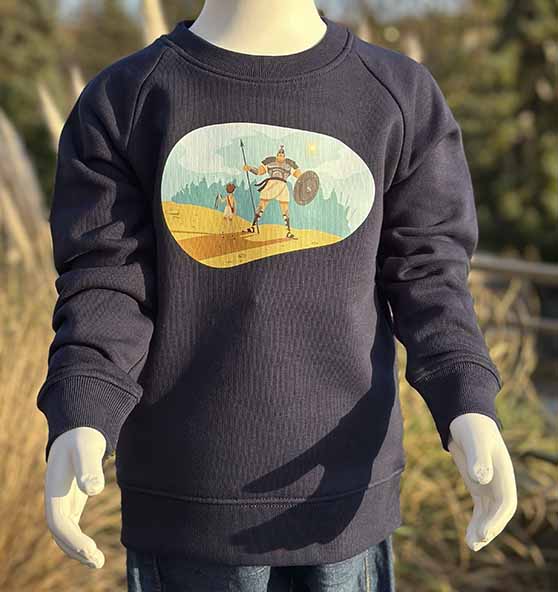 1.Sam 17 - David gegen Goliath - Kids - Organic Sweatshirt
