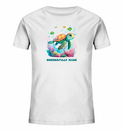 Ps 139,14 - Wonderfully made (turtle) - Kids - Organic T-Shirt