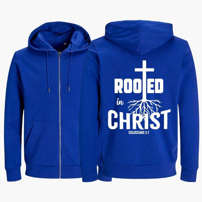 Kolosser 2,7 - Rooted in Christ | Bio-Superflausch-Zipper