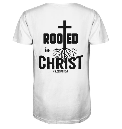 Kol 2,7 - Rooted in Christ - BP - Organic Shirt