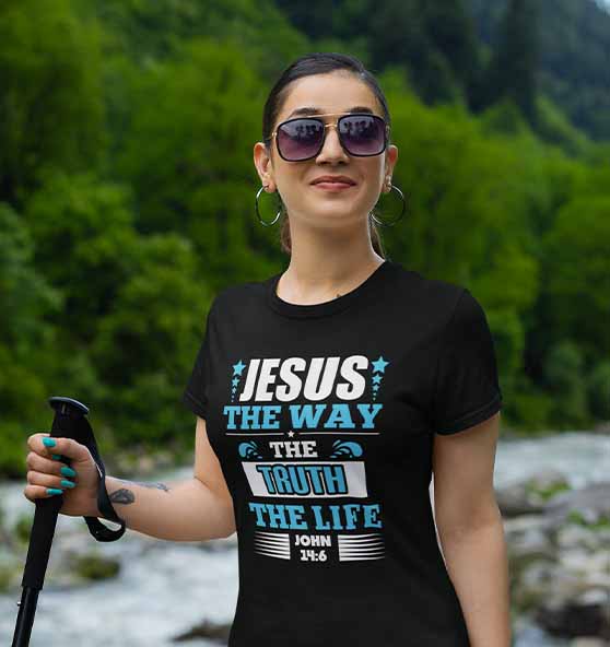 Joh 14,6 - Way, Truth, Life - Ladies Premium Shirt
