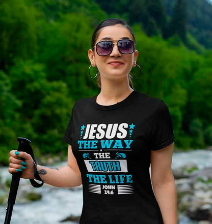 Joh 14,6 - Way, Truth, Life - Ladies Premium Shirt