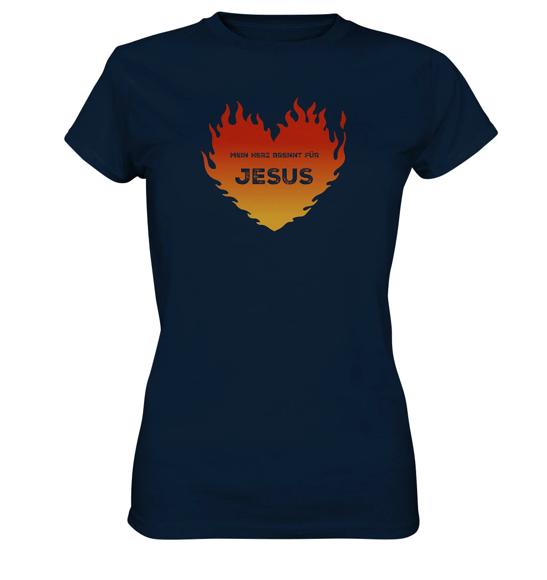 Lk 24,32 - Mein Herz brennt für JESUS - FP - Ladies Premium Shirt