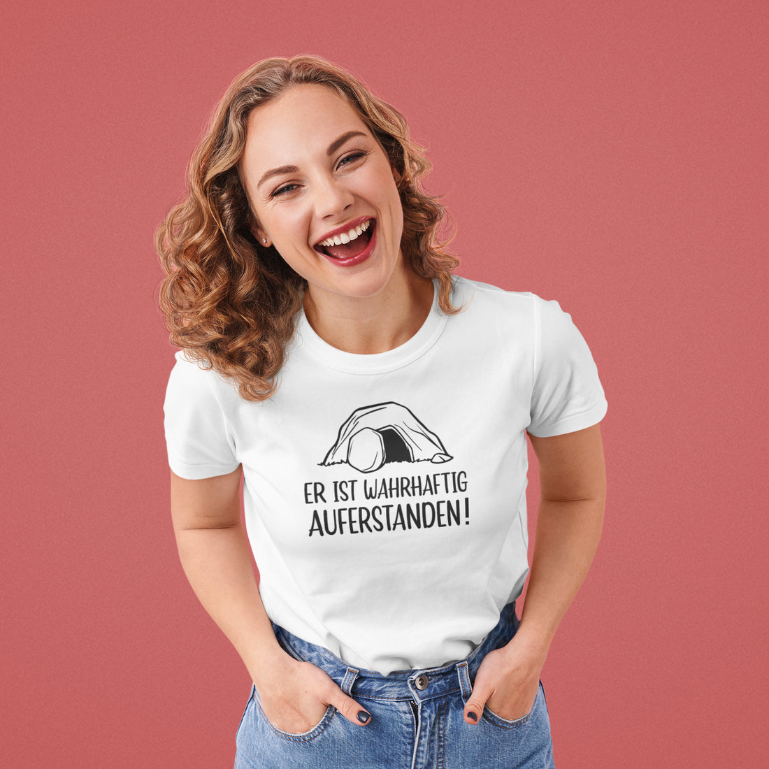 Lk 24,34 - Er ist wahrhaftig auferstanden! - Ladies Premium Shirt