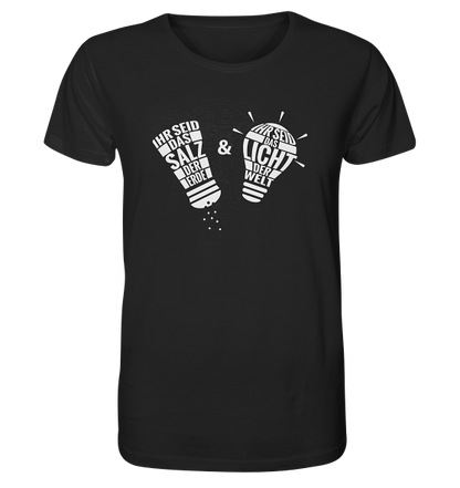 Mt 5,13+14 - Salz &amp; Licht - FP - Organic Shirt