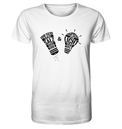 Mt 5,13+14 - Salz &amp; Licht - FP - Organic Shirt