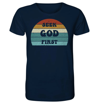 Mt 6,33 - Seek God First - FP - Organic Shirt