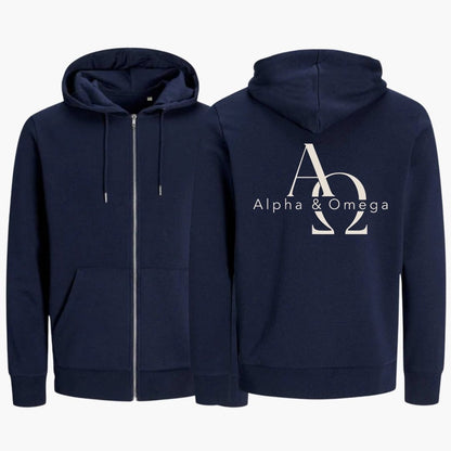 Offenbarung 1,8 - Alpha &amp; Omega | Bio-Superflausch-Zipper