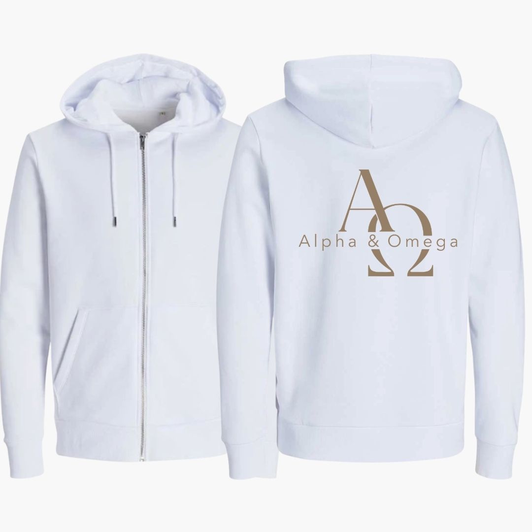 Offenbarung 1,8 - Alpha &amp; Omega | Bio-Superflausch-Zipper