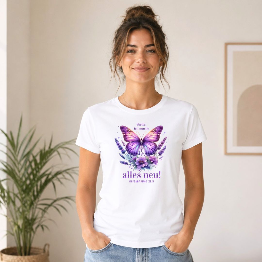 Offb 21,5 - alles neu - Schmetterling - FP - Ladies Premium Shirt