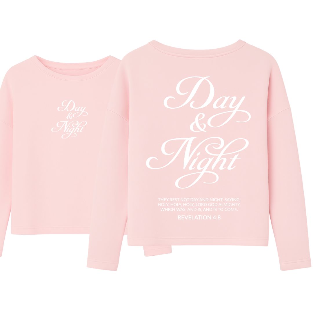 Offenbarung 4,8 - Day &amp; Night | Ladies Oversize Sweatshirt