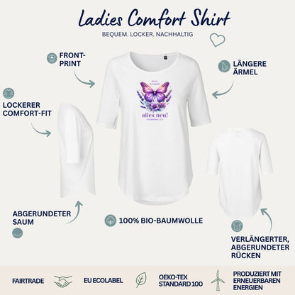 Offenbarung 21,5 - Alles Neu - Schmetterling | Ladies Comfort Shirt
