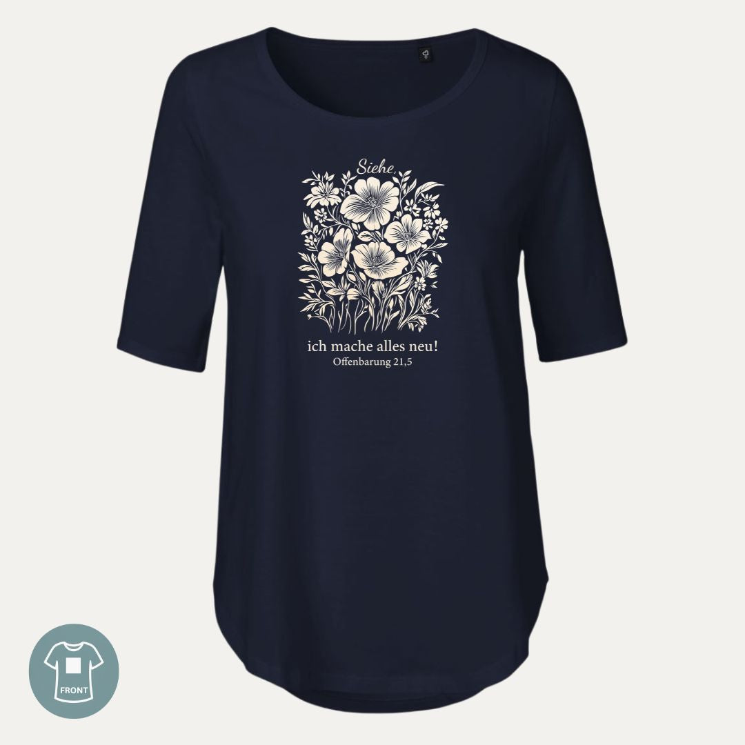 Offenbarung 21,5 - Alles Neu - floral | Ladies Comfort Shirt