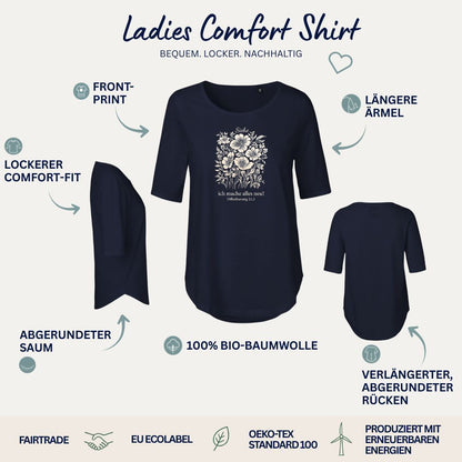 Offenbarung 21,5 - Alles Neu - floral | Ladies Comfort Shirt