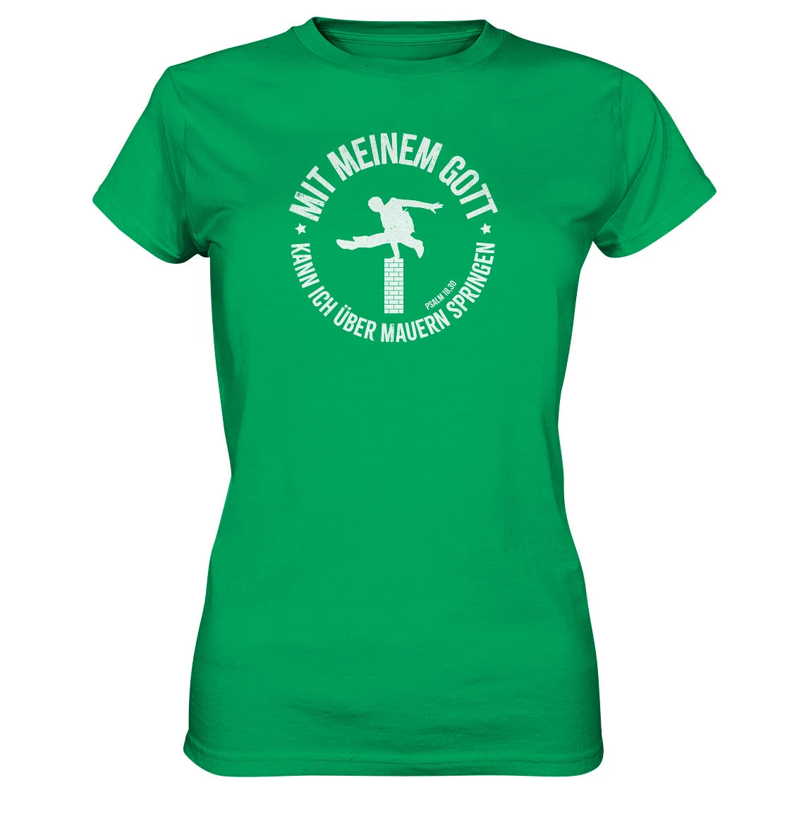 Ps 18,30 -Über Mauern springen - FP - Ladies Premium Shirt