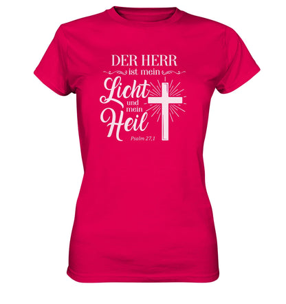 Ps 27,1 - Der HERR ist mein Licht &amp; mein Heil - V2 - FP - Ladies Premium Shirt