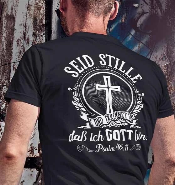Ps 46,11 - Seid stille - BP - Organic Shirt