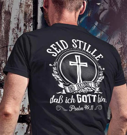Ps 46,11 - Seid stille - BP - Organic Shirt