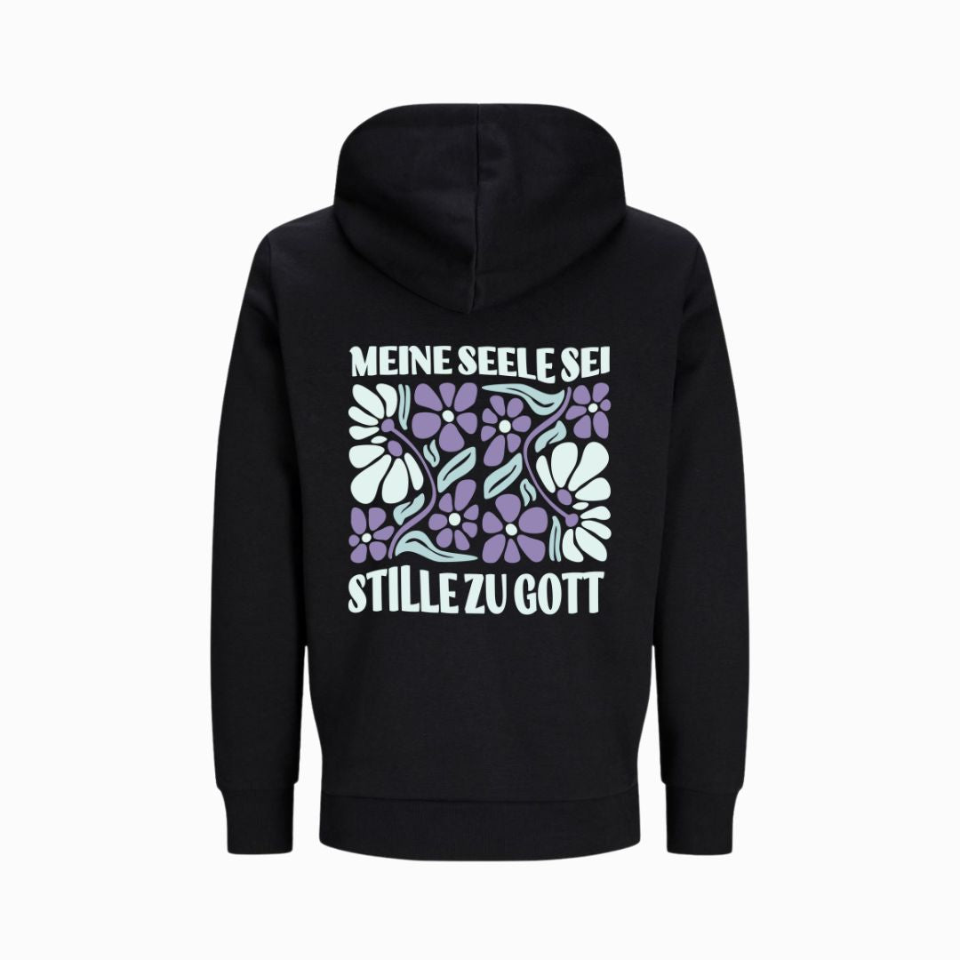 Ps 62,2 - Retro Flowers - BP - Bio-Superflausch-Hoodie