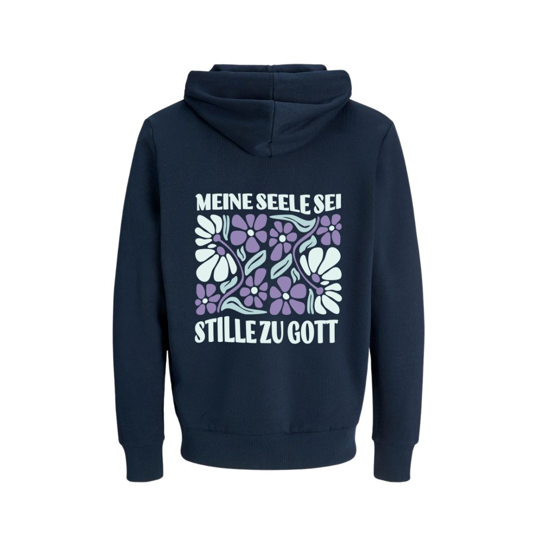 Ps 62,2 - Retro Flowers - BP - Bio-Superflausch-Hoodie