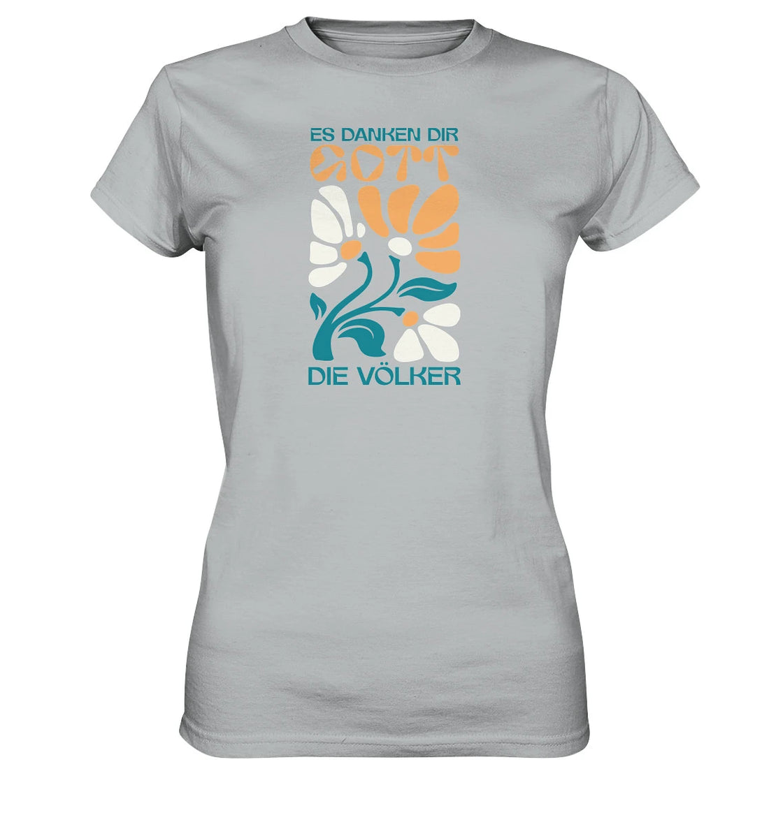 Ps 67,4 - Retro Flowers - FP - Ladies Premium Shirt