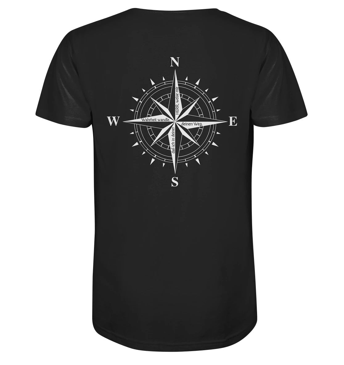 Ps 86,11 - Kompassrose - V2 - BP - Organic Shirt