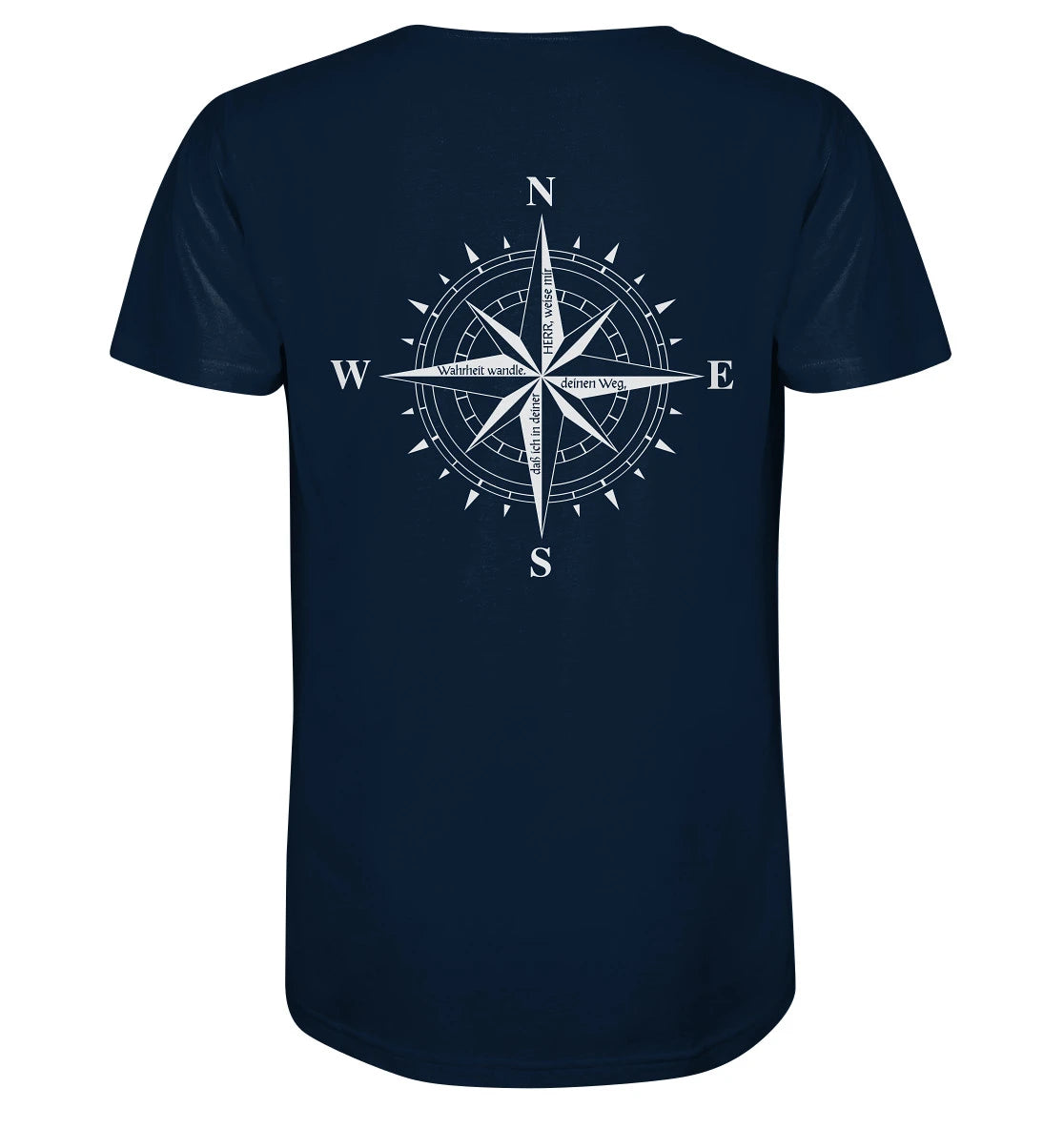 Ps 86,11 - Kompassrose - V2 - BP - Organic Shirt