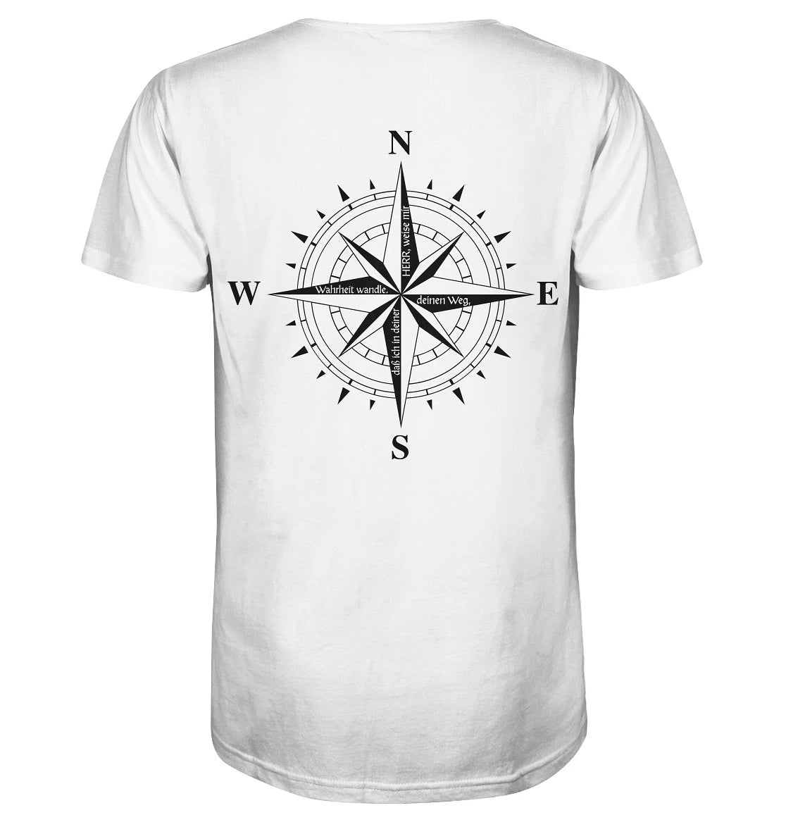 Ps 86,11 - Kompassrose - V2 - BP - Organic Shirt