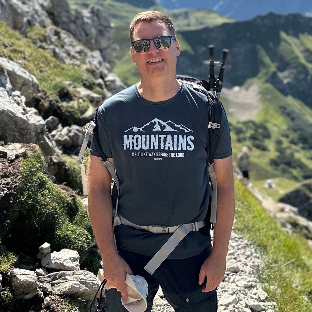 Ps 97,5 - Mountains | Herren Funktionsshirt