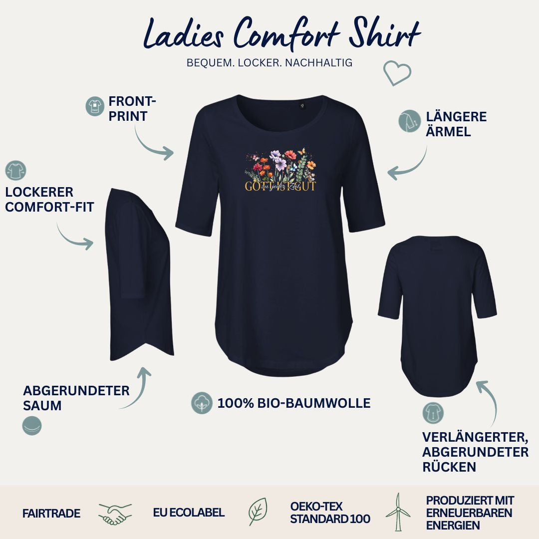 Psalm 100,5 - Gott ist gut | Ladies Comfort Shirt