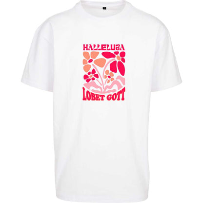 Ps 150,1 - Version 1 - Oversize-Shirt - Retro Flowers - Frontprint