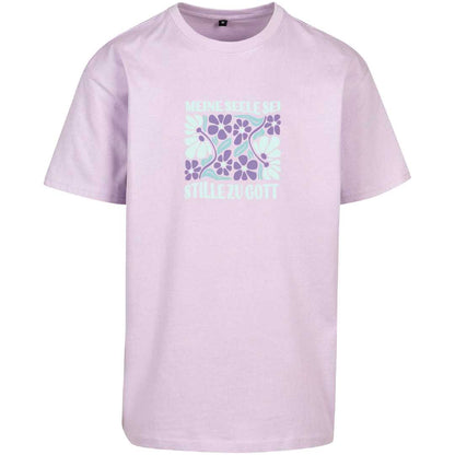 Ps 62,2 - Oversize-Shirt - Retro Flowers - Frontprint