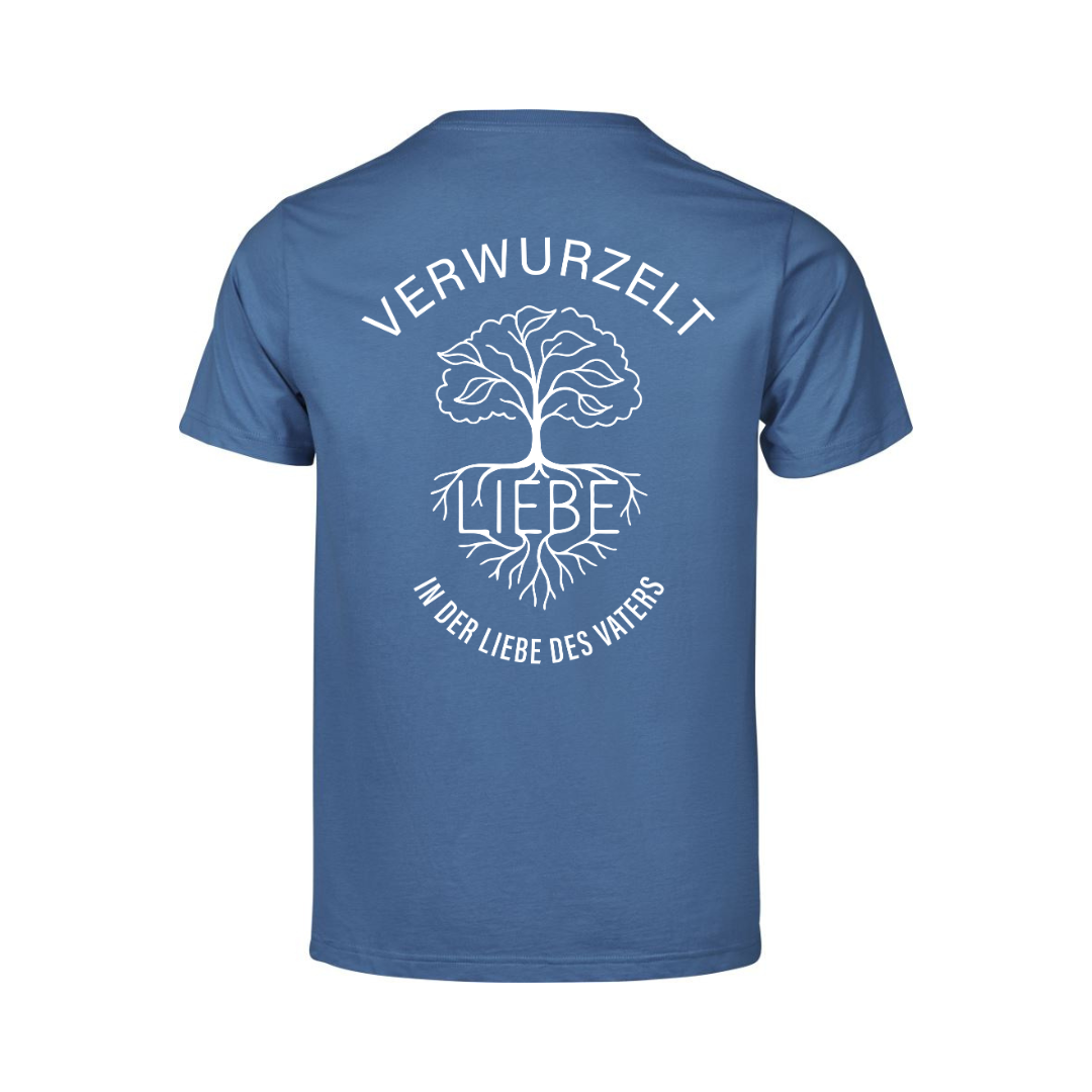 Eph 3,17-19 - Verwurzelt - Rückenprint - Organic Shirt