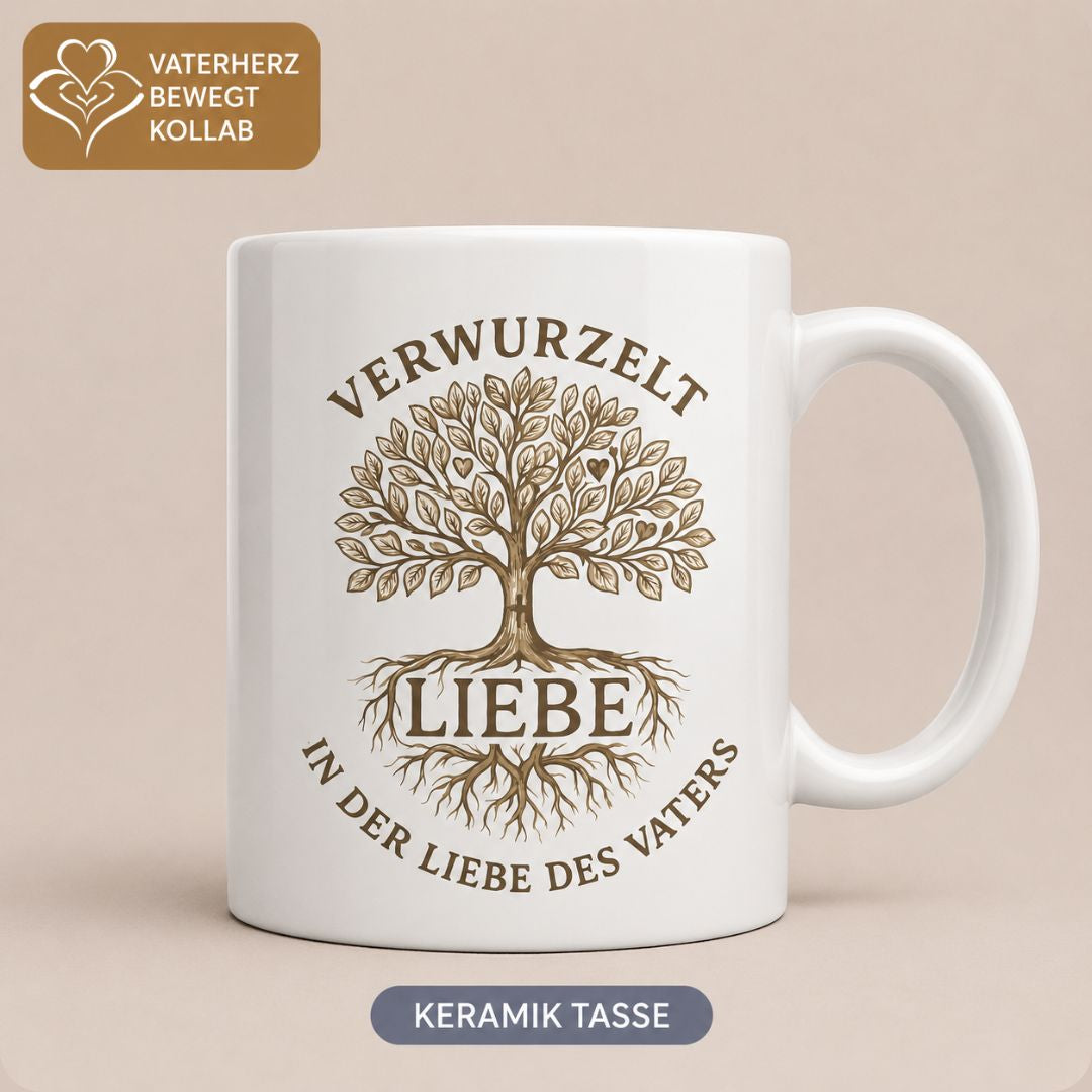 Verwurzelt in der Liebe - Tasse glossy